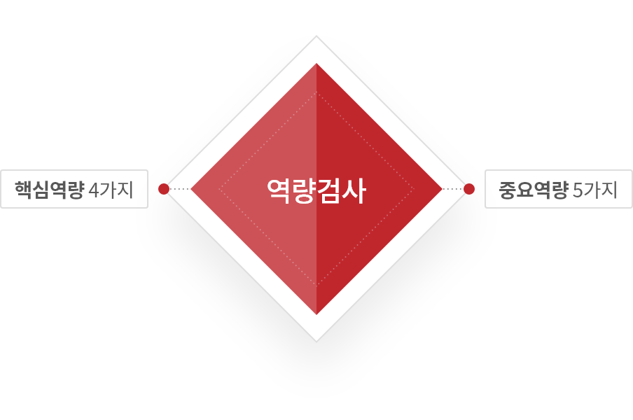 역량검사-핵심역량 4가지, 중요역량 5가지
